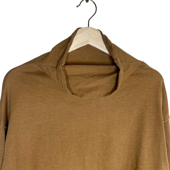 We the Free Womens Cotton Flare Sleeve‎ Shirt Brown Size Small Boho Oversized - Picture 3 of 10